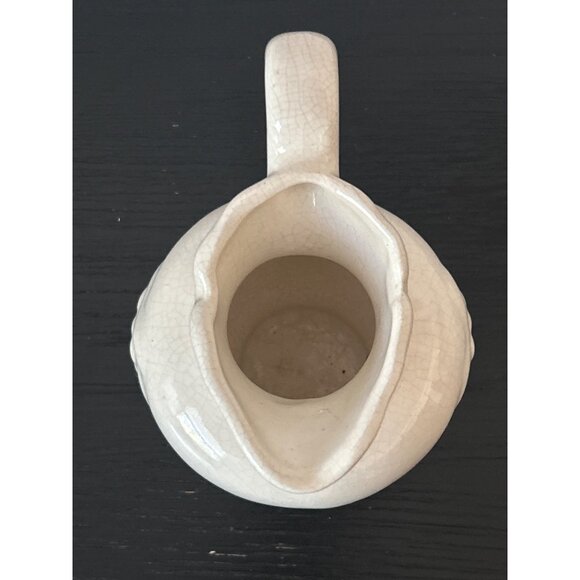 VTG Ceramic Pitcher/Jug Creamy White w/Grape Cluster Motif Quirky Kitchen Decor - Picture 5 of 9